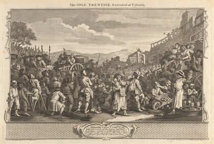 Plate 11, The Idle ‘Prentice Executed at Tyburn