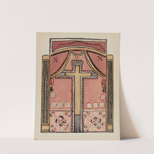 Plate 13 - Designs with Cross, Chimayo - From Portfolio Spanish Colonial Designs of New Mexico by American 20th Century