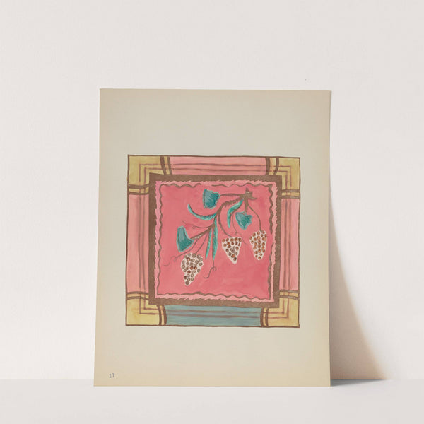 Plate 17 - Grapes, Altar Panel - From Portfolio Spanish Colonial Designs of New Mexico by American 20th Century