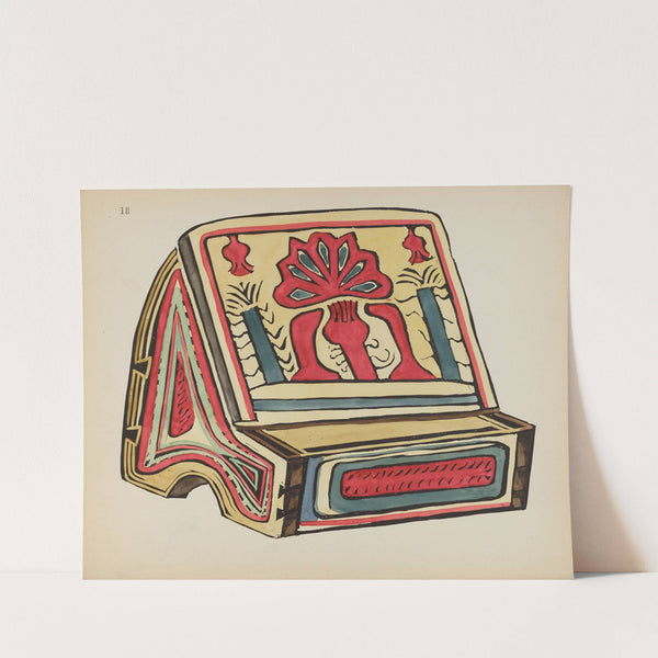 Plate 18 - Reading Stand, Llano - From Portfolio Spanish Colonial Designs of New Mexico by American 20th Century