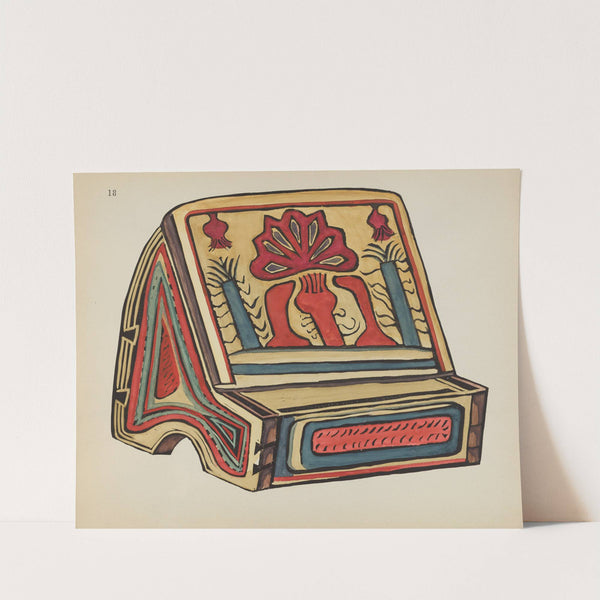 Plate 18 - Reading Stand, Llano - From Portfolio Spanish Colonial Designs of New Mexico by American 20th Century