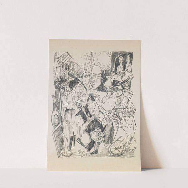 plate 3; The Street (1919) by Max Beckmann