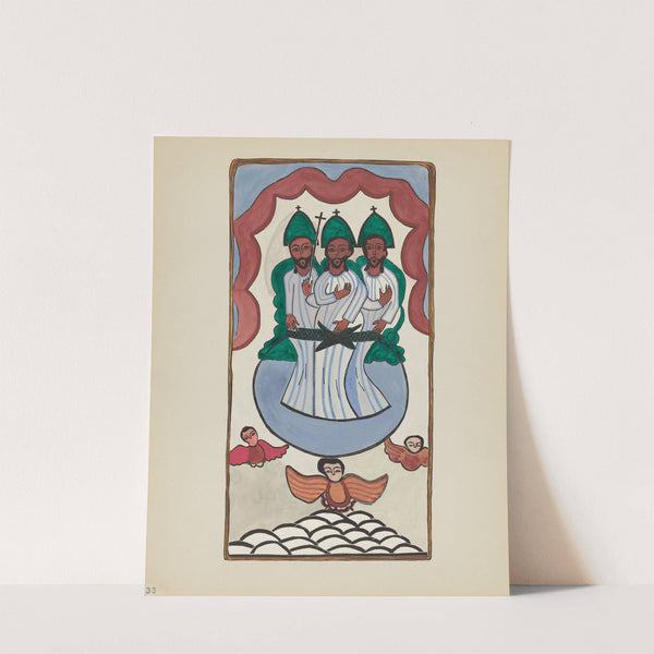 Plate 33 - The Holy Trinity - From Portfolio Spanish Colonial Designs of New Mexico by American 20th Century