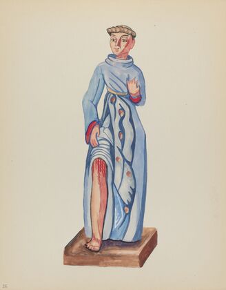 Plate 36 – St. Roch – From Portfolio Spanish Colonial Designs of New Mexico