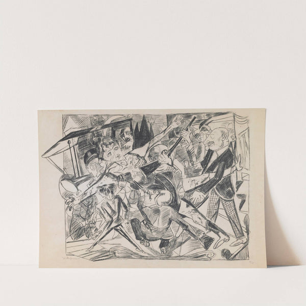 plate 4; Martyrdom (1919) by Max Beckmann