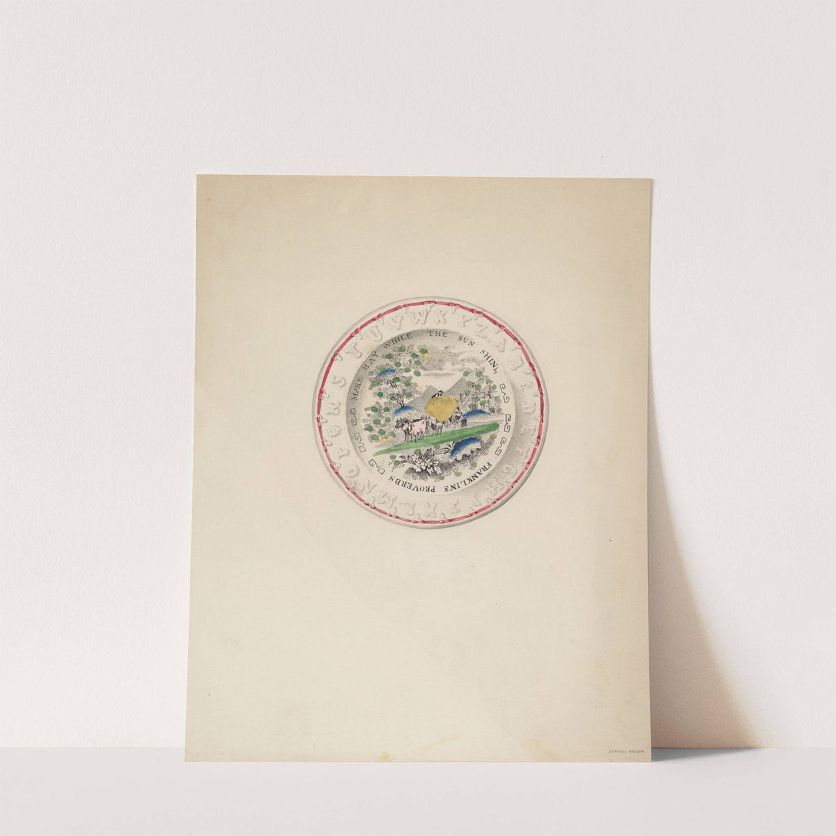 Plate by Samuel Faigin
