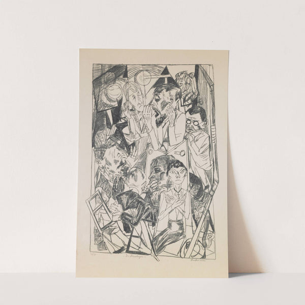 plate 6; The Ideologists (1919) by Max Beckmann