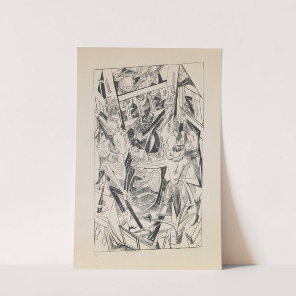 plate 8; Malepartus (1919) by Max Beckmann