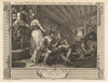Plate 9, The Idle ‘Prentice Betrayed by his Whore and Taken in a Night Cellar with his Accomplice