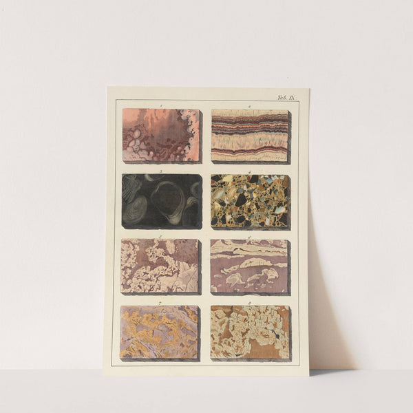 Plate IX: Carbonates of Lime, Marble by Johann Gottlob Kurr