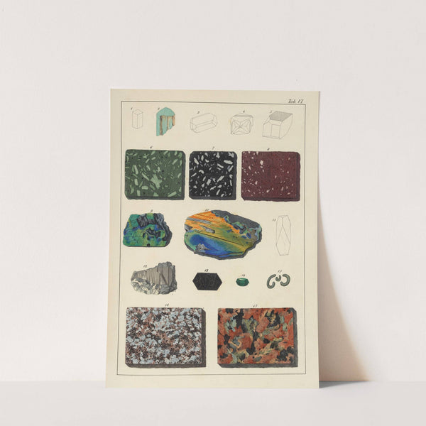 Plate VI: Felspathic Minerals and Rocks, Micaceous Minerals, Granite by Johann Gottlob Kurr