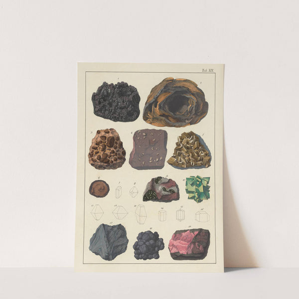 Plate XIX: Iron Ores, Hausmannite by Johann Gottlob Kurr