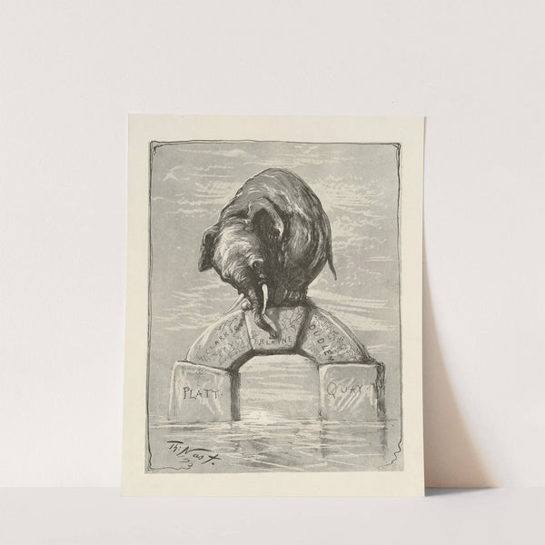 Platt. Clarkson. Blaine. Dudley. Quay by Thomas Nast