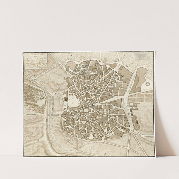 Plattegrond van Madrid by Otto Howen