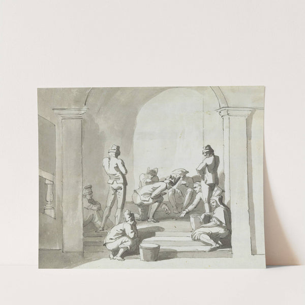 Playing at Dice, Trepani by Henry Tresham