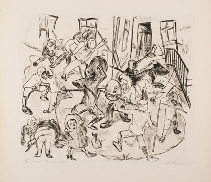 Playing Children, Broad Format, plate 16 from the portfolio ‘Faces’ (1918)