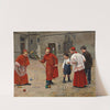 Playing Croquet by Paul Charles Chocarne-Moreau
