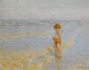 Playing on the beach