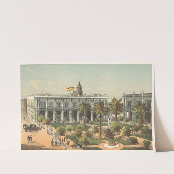 Plaza de Armas (1855) by Pierre Toussaint Frédéric Mialhe