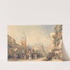 Plaza Real and Procession (1835) by David Roberts