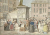 Plein met monniken en nonnen tijdens de revolutie in België, 20 oktober 1787