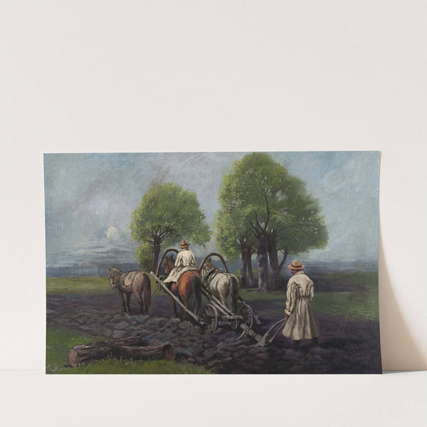 Ploughing by Władysław Bończa-Rutkowski