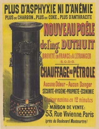 Plus d’aphyxie ni d’anémie Nouveau Poêle de l’ingénieur Duthuit (1892)