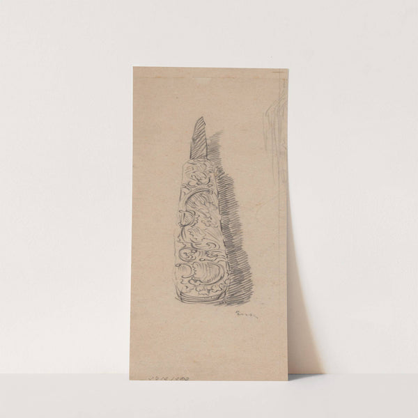 Pocket Knife with Worked Handle by James Ensor