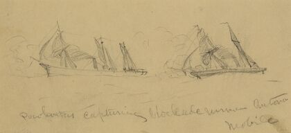 Pocohontus capturing blockade runner Antonia. Mobile