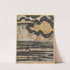 Poem-card from the Shinkokin wakashu with Design of Pine on a Beach (1606) by Tawaraya Sōtatsu