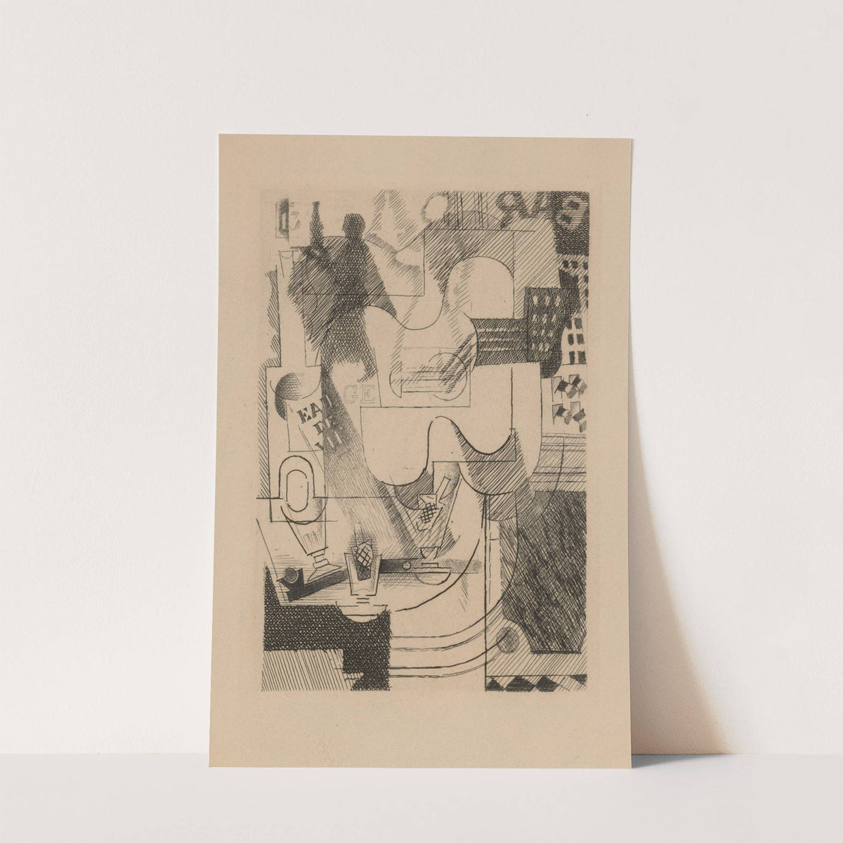 Poème lu au mariage d’André Salmon (1934) by Louis Marcoussis