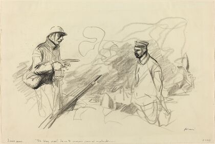 Poilu Acknowledging German Soldier