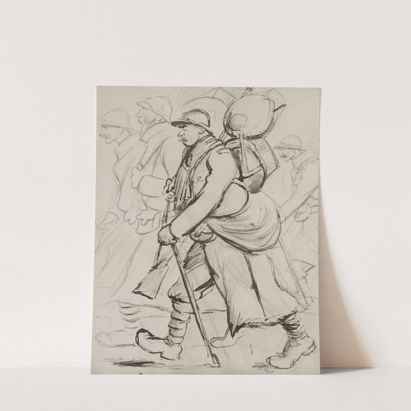 Poilu de profil (1915-1916) by Georges Goursat (Sem)