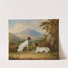Pointers in an extensive landscape (19th Century) by English School