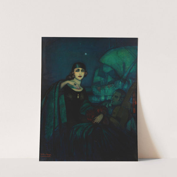 Pola Negri y Rudolph Valentino by Federico Beltrán Massés
