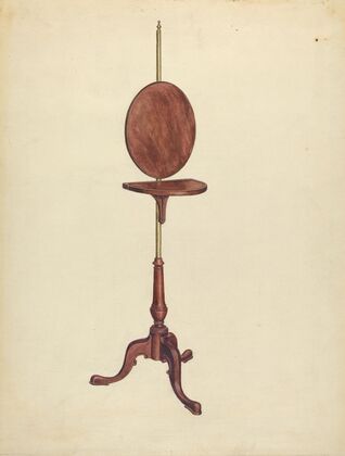Pole Screen and Candlestand