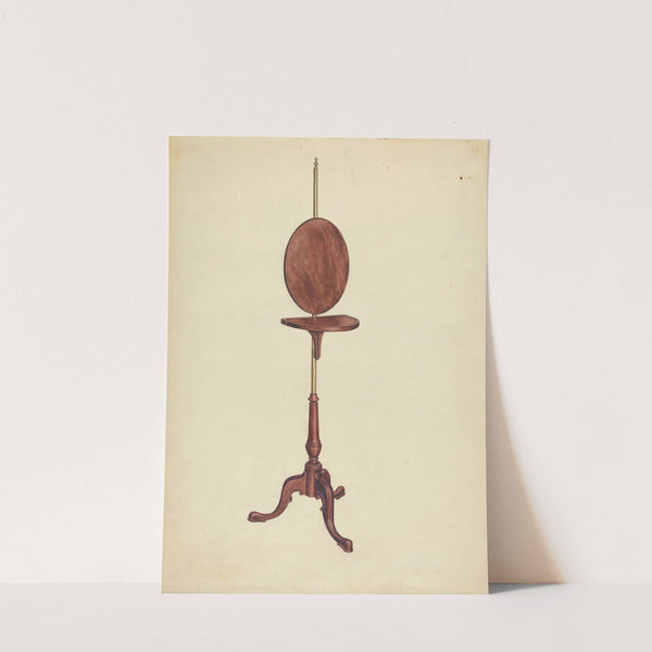 Pole Screen and Candlestand by Elizabeth Curtis