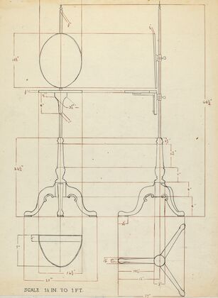 Pole Screen and Candlestand