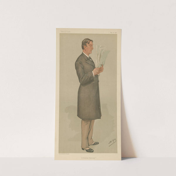 Politicians – ‘A Financial Secretary’. Rt. Hon. R.W. Hanbury. May 28, 1896 (1896) by Leslie Matthew Ward