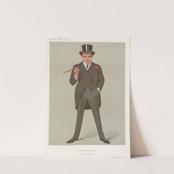 Politicians; ‘A Successful First Speech; Moab is my Washpot’, Mr. F. E. Smith, January 16, 1907 (1907) by Leslie Matthew Ward