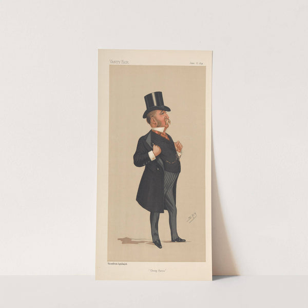 Politicians – ‘Cheap Fares.’ Mr. John Blundell Maple. 6 June 1891 (1891) by Leslie Matthew Ward