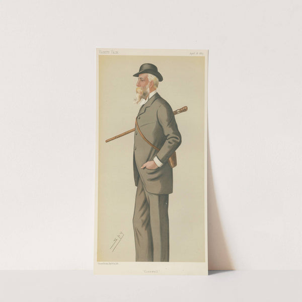 Politicians – ‘Cornwall’. Brydes-Willyams. April18, 1885 (1885) by Leslie Matthew Ward