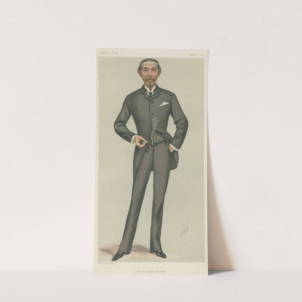 Politicians – ‘The BAroness’s Husband’. Mr. William Lehman Ashmead Burdett-Contts Barlett. March 12, 1881 (1881) by Leslie Matthew Ward