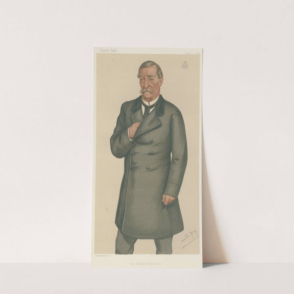 Politicians – ‘the British Expedition’. Gen. Lord Napier of Magdala. 20 April 1878 (1878) by Leslie Matthew Ward