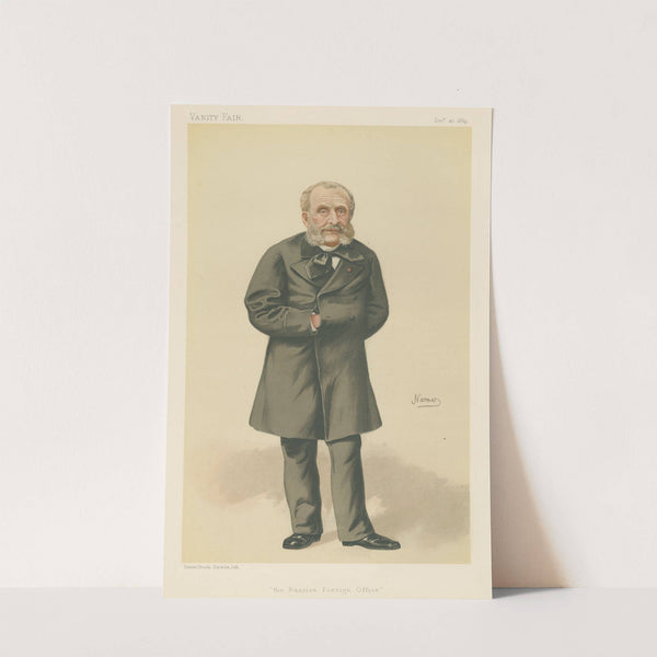 Politicians - Vanity Fair - 'the Russian Foreign Office'. Monsieur de Giers. December 27, 1884 by Constantine von de Grimm