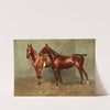 Polo Ponies, Romany And Tith, Owned By Sir J. Barker by Frederic Whiting