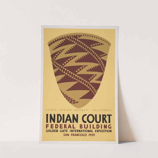 Pomo Indian basket, California by Louis Siegriest