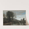 Pond at Ville-d&#039;Avray by Jean-Baptiste-Camille Corot