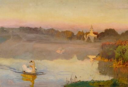 Pond in Radziejowice (1898)