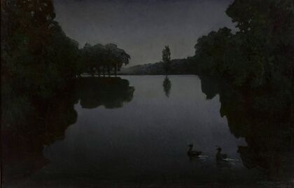 Pond with ducks